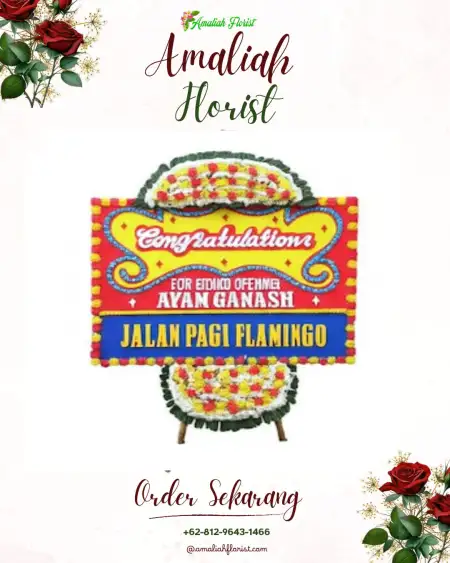 Sewa Papan Bunga Pangkul